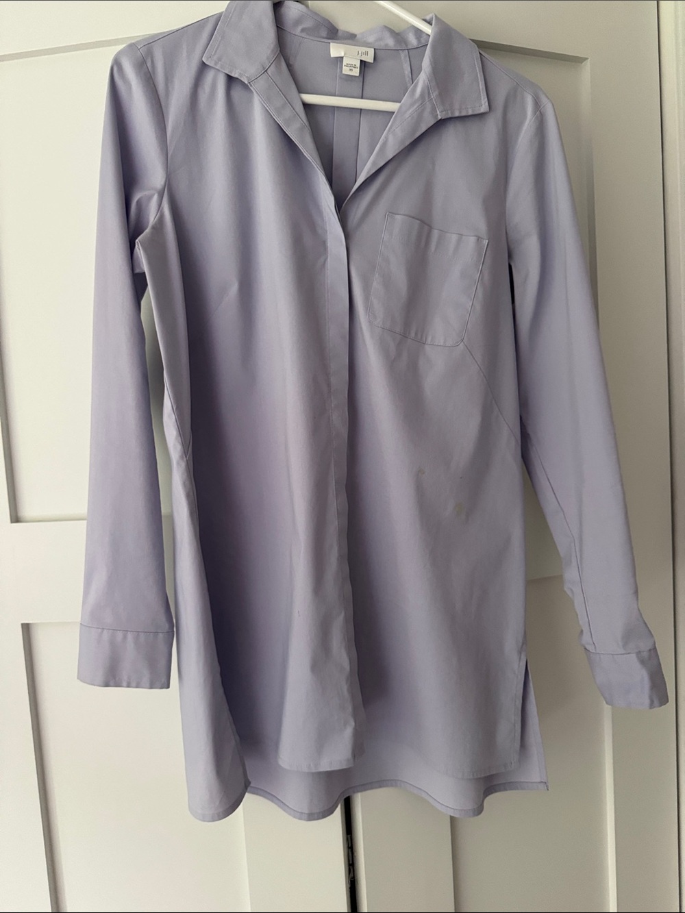 J. Jill Light Lavender Long-Sleeve Tunic Top